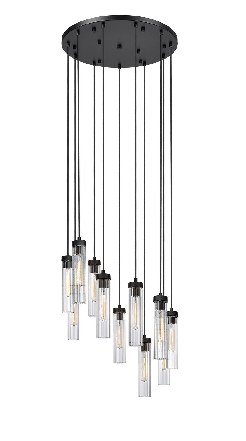 Z-Lite - 740P-11R-MB - 11 Light Chandelier - Beau - Matte Black