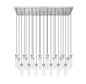 Z-Lite - 740P-23L-BN - 23 Light Linear Chandelier - Beau - Brushed Nickel