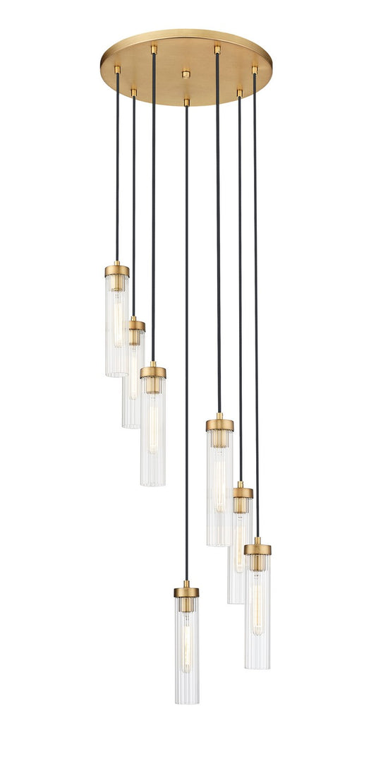 Z-Lite - 740P-7R-RB - Seven Light Chandelier - Beau - Rubbed Brass