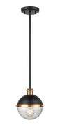 Millennium - 4250-MB/AB - One Light Pendant - Ellmira - Matte Black/ Aged Brass