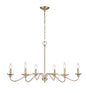 Millennium - 4386-MG - Six Light Chandelier - Delvona - Modern Gold