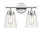 Millennium - 4412-CH - Two Light Vanity - Amberose - Chrome