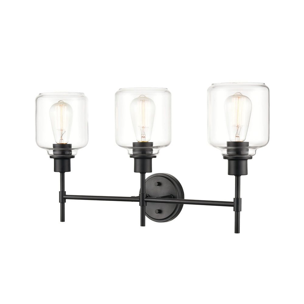 Millennium - 6943-MB - Three Light Vanity - Asheville - Matte Black