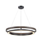 DVI Lighting - DVP40848EB+IW-CCT - LED Pendant - Cybele Cct - Ebony And Ironwood On Metal