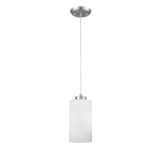 DVI Lighting - DVP47121CH-OP - One Light Pendant - Manitou - Chrome With Half Opal Glass