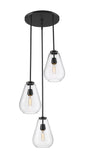 Z-Lite - 488P8-3R-MB - Three Light Chandelier - Ayra - Matte Black