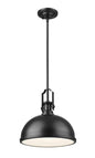 Z-Lite - 725P12-MB - One Light Pendant - Melange - Matte Black