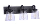 Craftmade - 16323FB3 - Three Light Vanity - Elsa - Flat Black