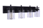 Craftmade - 17432FB4 - Four Light Vanity - Reeves - Flat Black