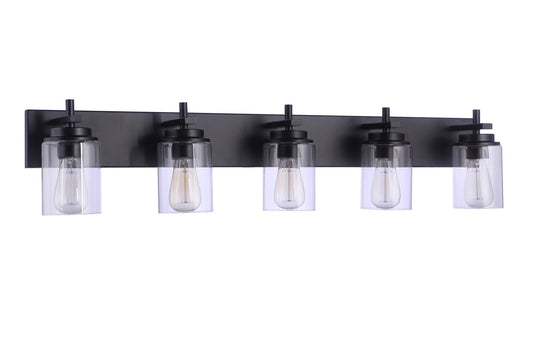 Craftmade - 17441FB5 - Five Light Vanity - Reeves - Flat Black