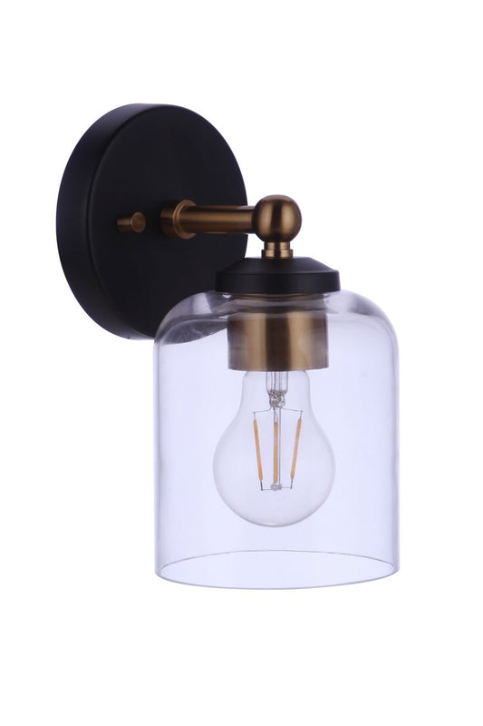 Craftmade - 18705FBSB1 - One Light Wall Sconce - Coppa - Flat Black/Satin Brass