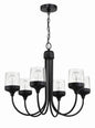 Craftmade - 58126-FB - Six Light Chandelier - Wrenn - Flat Black