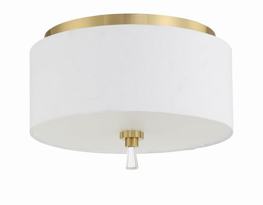 Craftmade - 58282-SB - Two Light Flushmount - Fortuna - Satin Brass