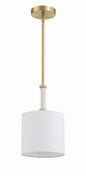 Craftmade - 58291-SB - One Light Mini Pendant - Fortuna - Satin Brass