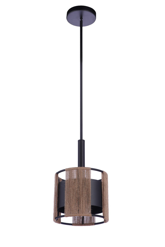 Craftmade - 59091-FB - One Light Mini Pendant - Kensey - Flat Black