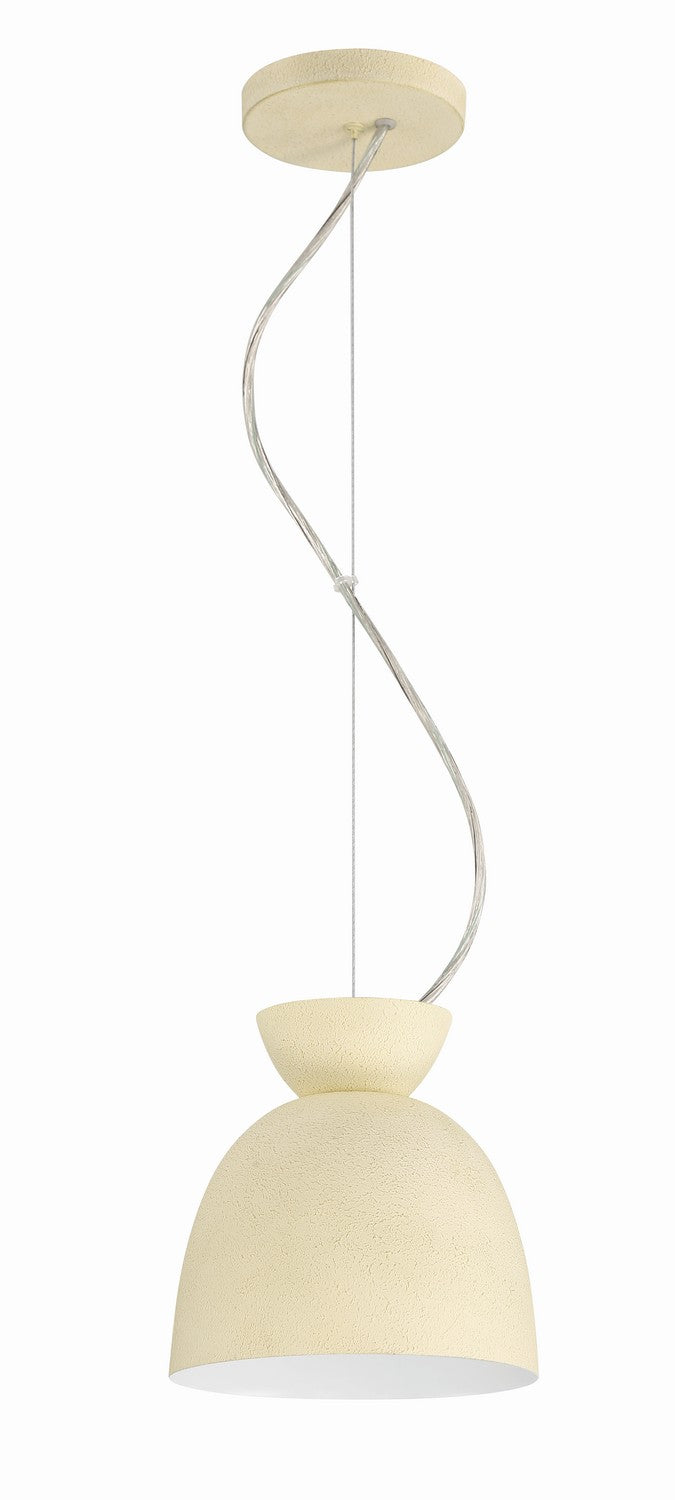 Craftmade - 59191-CW - One Light Mini Pendant - Ventura Dome - Cottage White