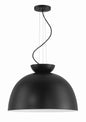 Craftmade - 59192-FB - One Light Pendant - Ventura Dome - Flat Black