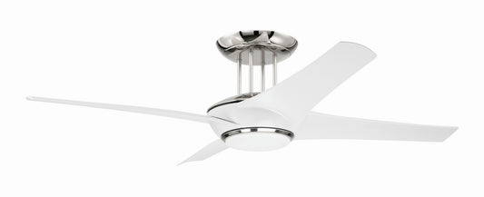 Craftmade - CAM54WPLN4 - 54"Ceiling Fan - Cam - White/Polished Nickel