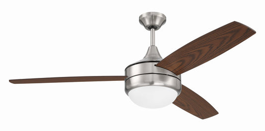 Craftmade - PHZ52BNK3 - 52"Ceiling Fan - Phaze II 3-Blade - Brushed Polished Nickel