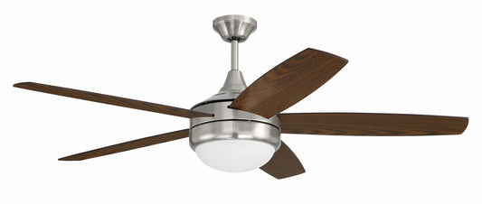 Craftmade - PHZ52BNK5 - 52"Ceiling Fan - Phaze II 5- Blade - Brushed Polished Nickel