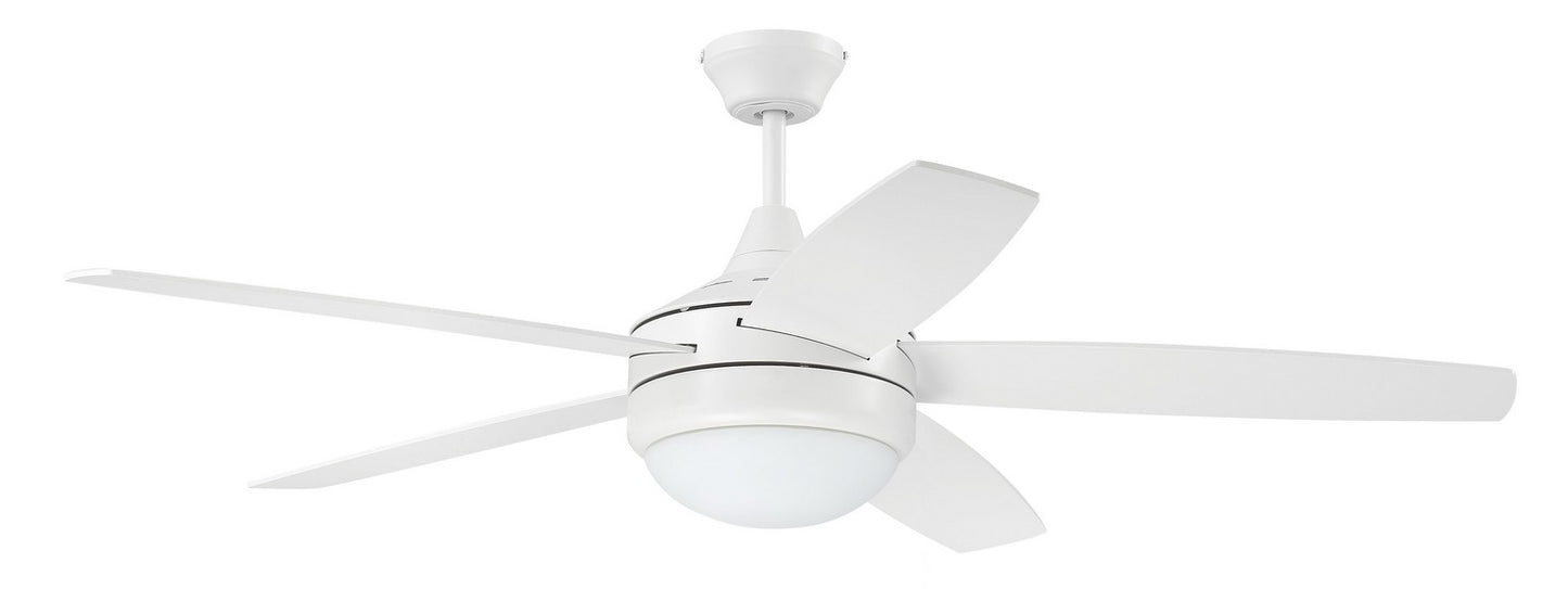 Craftmade - PHZ52W5 - 52"Ceiling Fan - Phaze II 5- Blade - White