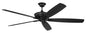 Craftmade - SNT72FB5 - 72"Ceiling Fan - Santori 72 Indoor/Outdoor - Flat Black