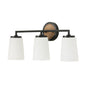 Capital Lighting - 150831WK-546 - Three Light Vanity - Jonah - Light Wood and Matte Black