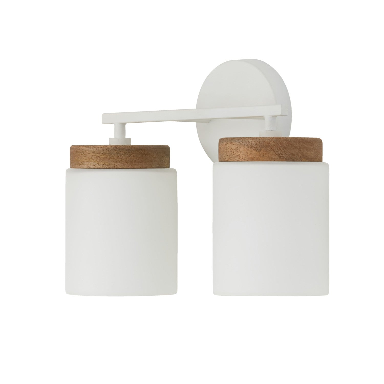 Capital Lighting - 150921LT-547 - Two Light Vanity - Liam - Light Wood and White