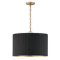 Capital Lighting - 350741KR - Three Light Pendant - Donovan - Black Stain and Matte Brass