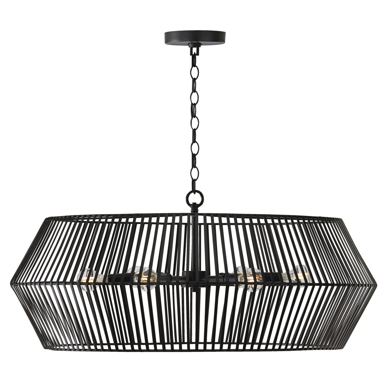 Capital Lighting - 430361MB - Six Light Chandelier - Kaiya - Matte Black