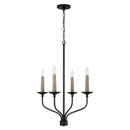 Capital Lighting - 451541MB - Four Light Chandelier - Wilder - Matte Black