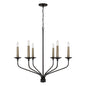 Capital Lighting - 451561MB - Six Light Chandelier - Wilder - Matte Black