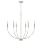 Capital Lighting - 452161BN - Six Light Chandelier - Ansley - Brushed Nickel