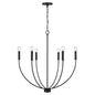 Capital Lighting - 452161MB - Six Light Chandelier - Ansley - Matte Black