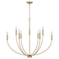 Capital Lighting - 452191AD - Nine Light Chandelier - Ansley - Aged Brass