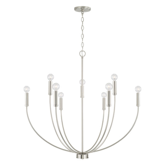 Capital Lighting - 452191BN - Nine Light Chandelier - Ansley - Brushed Nickel