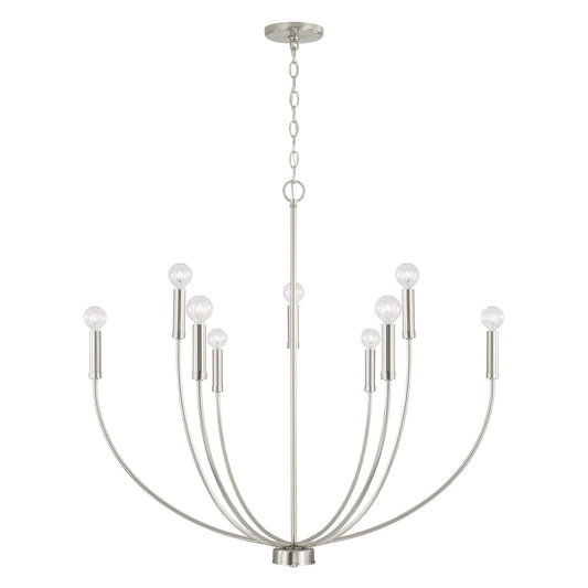 Capital Lighting - 452191BN - Nine Light Chandelier - Ansley - Brushed Nickel