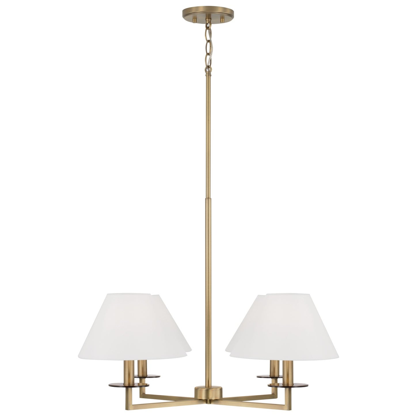 Capital Lighting - 452241AD - Four Light Chandelier - Gilda - Aged Brass