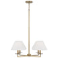 Capital Lighting - 452241AD - Four Light Chandelier - Gilda - Aged Brass