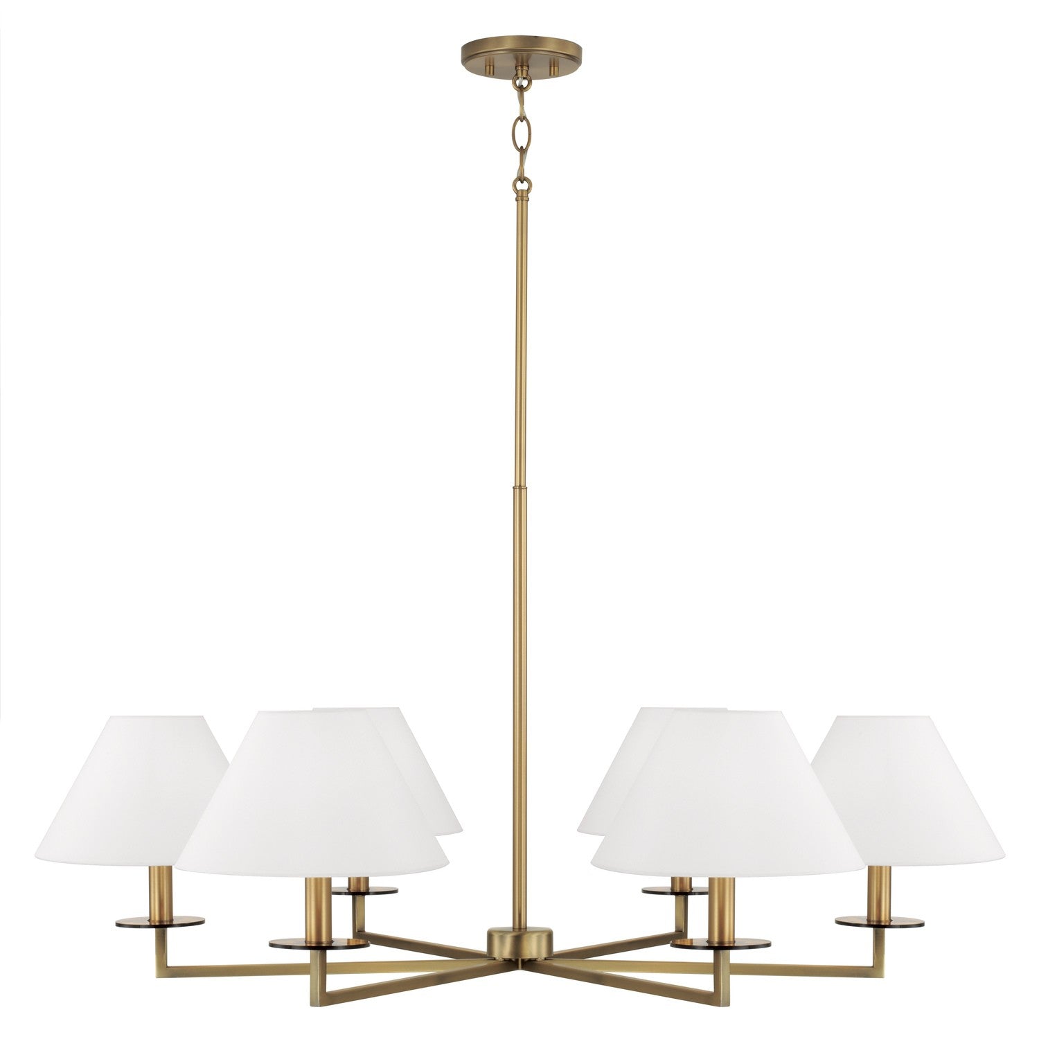 Capital Lighting - 452261AD - Six Light Chandelier - Gilda - Aged Brass