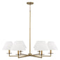 Capital Lighting - 452261AD - Six Light Chandelier - Gilda - Aged Brass