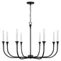 Capital Lighting - 452381BI - Eight Light Chandelier - Decklan - Black Iron