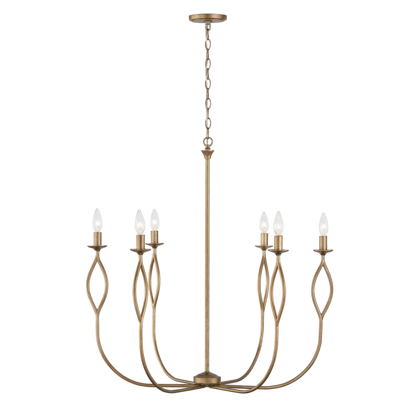 Capital Lighting - 452562ML - Six Light Chandelier - Cohen - Mystic Luster