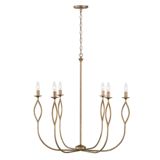 Capital Lighting - 452562ML - Six Light Chandelier - Cohen - Mystic Luster