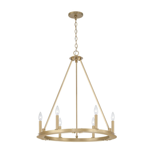 Capital Lighting - 4916AD - Six Light Chandelier - Pearson - Aged Brass