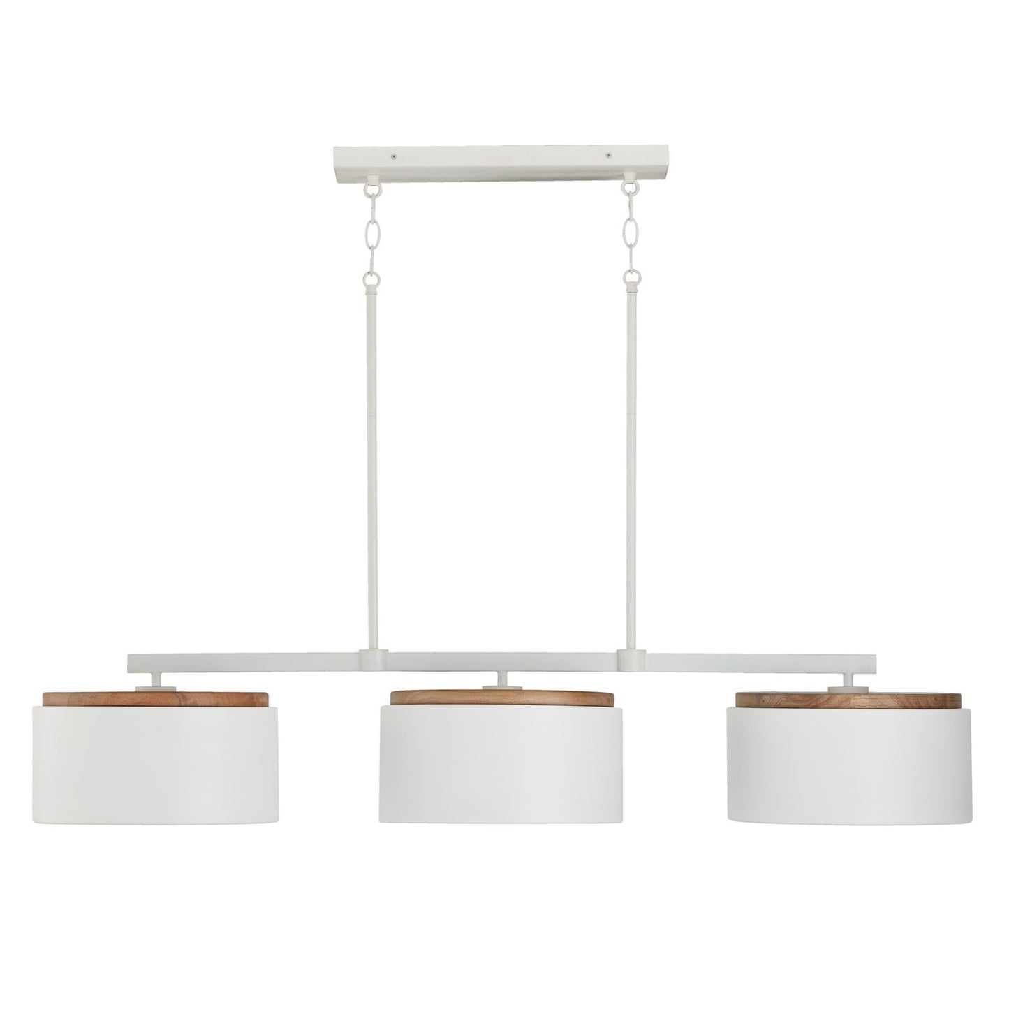 Capital Lighting - 850931LT - Three Light Island Pendant - Liam - Light Wood and White