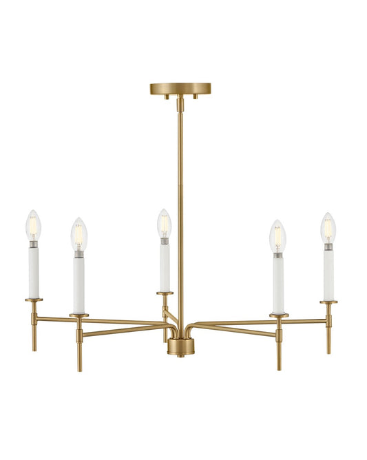 Lark - 83075LCB - LED Chandelier - Hux - Lacquered Brass