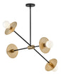 Lark - 83885LCB - LED Chandelier - Lulu - Lacquered Brass