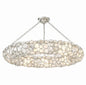 Crystorama - 528P-SA_CEILING - Eight Light Semi Flush Mount - Palla - Antique Silver