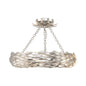 Crystorama - 535-SA_CEILING - LED Semi Flush Mount - Broche - Antique Silver